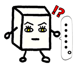Japanese food tofu sticker #9877906
