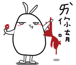 rabbit what happened sticker #9877937