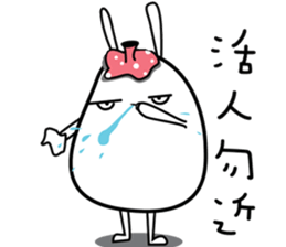 rabbit what happened sticker #9877949