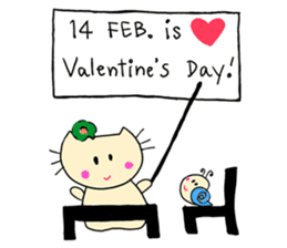 Dinkyneko & Friends #3 _Love & Valentine sticker #9877952