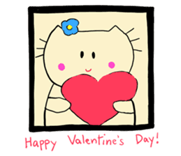 Dinkyneko & Friends #3 _Love & Valentine sticker #9877953