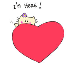 Dinkyneko & Friends #3 _Love & Valentine sticker #9877970