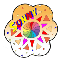 Colorful  Rainbow Flowers sticker #9878026