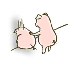 The world of the pig. 1 sticker #9878287