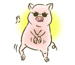 The world of the pig. 1 sticker #9878293