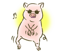 The world of the pig. 1 sticker #9878293