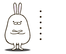 FAT RABBIT - playful 1 sticker #9879005