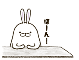 FAT RABBIT - playful 1 sticker #9879009