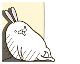 FAT RABBIT - playful 1 sticker #9879016