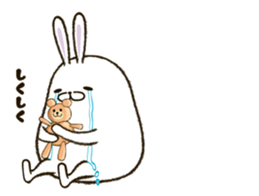 FAT RABBIT - playful 1 sticker #9879018