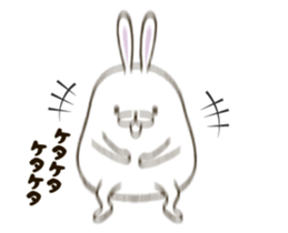 FAT RABBIT - playful 1 sticker #9879020