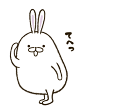 FAT RABBIT - playful 1 sticker #9879022