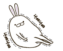 FAT RABBIT - playful 1 sticker #9879026