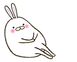 FAT RABBIT - playful 1 sticker #9879027