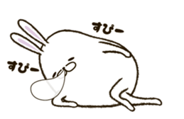 FAT RABBIT - playful 1 sticker #9879028