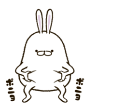 FAT RABBIT - playful 1 sticker #9879031