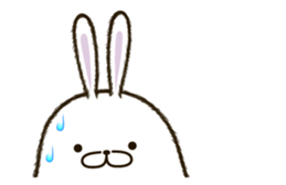 FAT RABBIT - playful 2 sticker #9879208