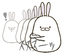 FAT RABBIT - playful 2 sticker #9879210