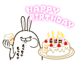 FAT RABBIT - playful 2 sticker #9879216