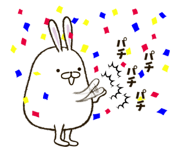FAT RABBIT - playful 2 sticker #9879223