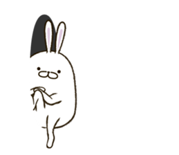 FAT RABBIT - playful 2 sticker #9879225