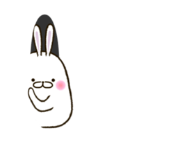 FAT RABBIT - playful 2 sticker #9879227