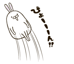 FAT RABBIT - playful 2 sticker #9879230