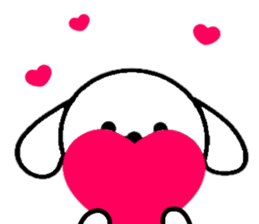 Sticker of the dog with big character sticker #9880065