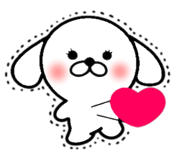 Sticker of the dog with big character sticker #9880072