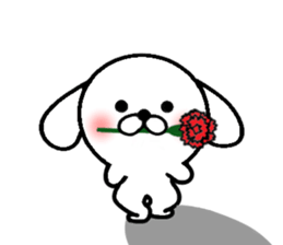 Sticker of the dog with big character sticker #9880076