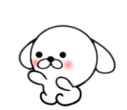 Sticker of the dog with big character sticker #9880079