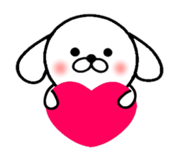 Sticker of the dog with big character sticker #9880083