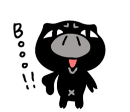 Very black pork sticker #9880099