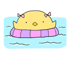 whtie Egg  &  yellow Chick sticker #9880469