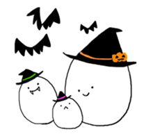 whtie Egg  &  yellow Chick sticker #9880470