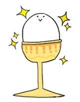 whtie Egg  &  yellow Chick sticker #9880472