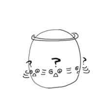 whtie Egg  &  yellow Chick sticker #9880479