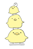whtie Egg  &  yellow Chick sticker #9880481
