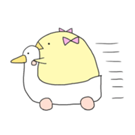 whtie Egg  &  yellow Chick sticker #9880491