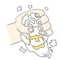 whtie Egg  &  yellow Chick sticker #9880492