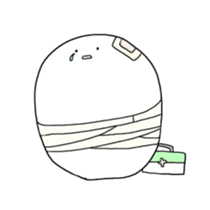 whtie Egg  &  yellow Chick sticker #9880493