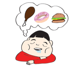 I'M NOT FAT sticker #9881544