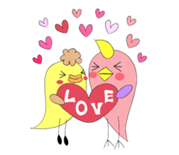 bird and bird sticker #9882396