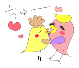 bird and bird sticker #9882406