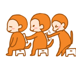Hot Spa Monkey sticker #9882513