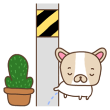 Charlie, The French Bulldog sticker #9883189