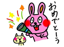 Uza.Usa-san and Nekomata-san sticker #9883861