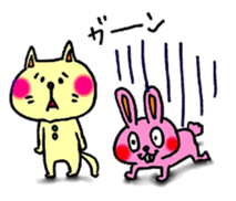 Uza.Usa-san and Nekomata-san sticker #9883867