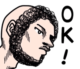 People of a strange hairstyle 2 sticker #9884433