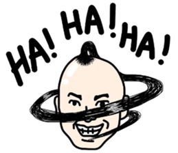 People of a strange hairstyle 2 sticker #9884443